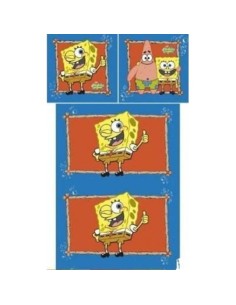 Set aus Bettbezug Sponge Bob 140x200cm und Sponge Bob Bezug - New d...