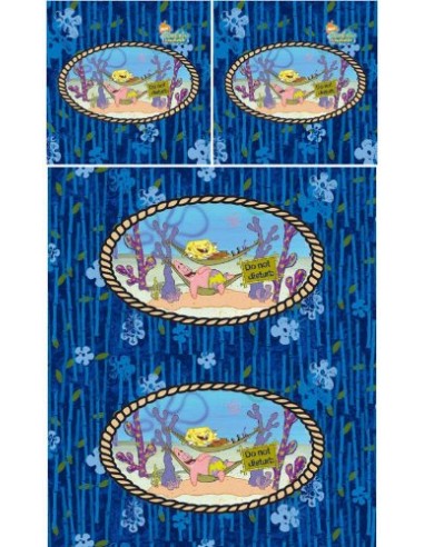 Ornamento COPRIPIUMINO Sponge bob 140x200cm e Sponge Bob cover -3 -...