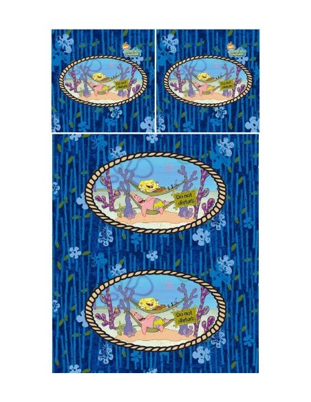 Ornamento COPRIPIUMINO Sponge bob 140x200cm e Sponge Bob cover -3 -...