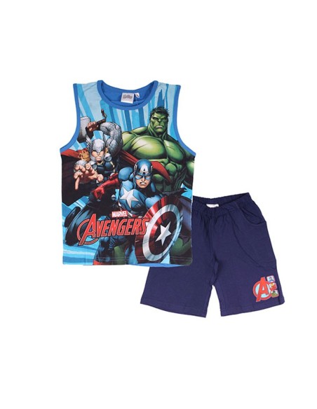 Conjunto de camiseta sin mangas y pantalones cortos de Avengers -Ne...
