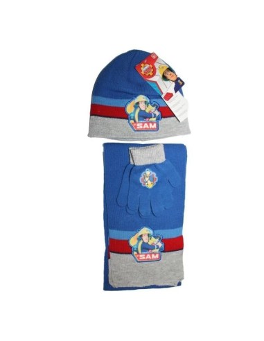 Set 3 piezas Bonnet + bufanda + guantes Sam the Fireman -New discou...