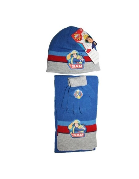 Set 3 pezzi Bonnet + sciarpa + guanti Sam the Fireman - New discoun...