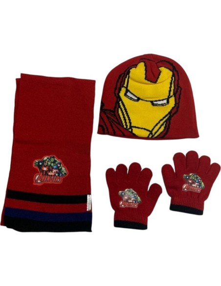Set 3 pièces Avengers bonnet + gants + echarpe Avengers- 780-568 - ...