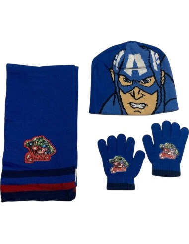 Set 3 pièces Avengers bonnet + gants + echarpe Avengers- 780-568 - ...