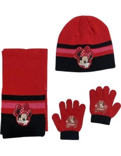 Set 3 pièces Bonnet + écharpe + gants Minnie Disney - New discount.com