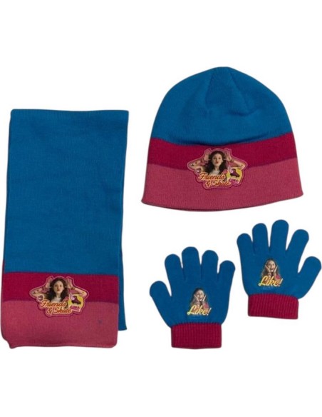 Set 3 pezzi Bonnet + sciarpa + guanti Soy Luna - New discount.com