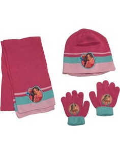 Princesa 3 piezas Bonnet + bufanda + guantes Princesa Elena Disney ...