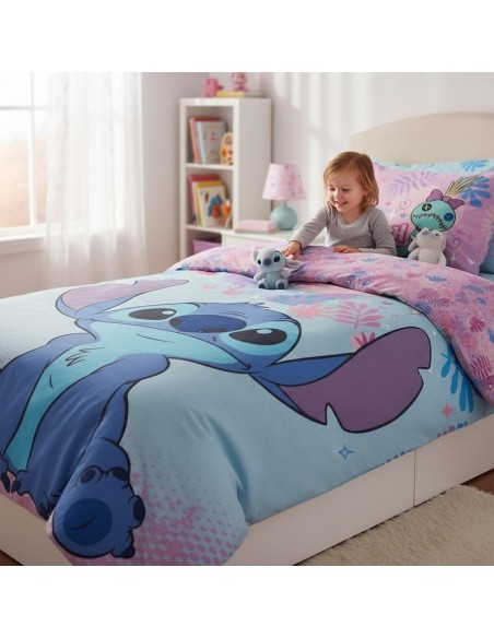 Parure housse de couette Stitch En coton - New discount.com