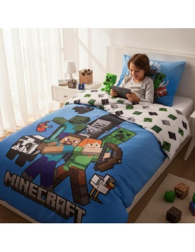 Parure de lit Minecraft - housse de couette Minecraft - New discoun...