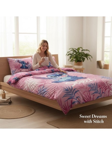 Parure housse de couette Stitch En coton - New discount.com