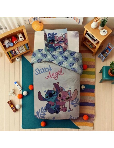 Parure housse de couette Stitch En coton - New discount.com