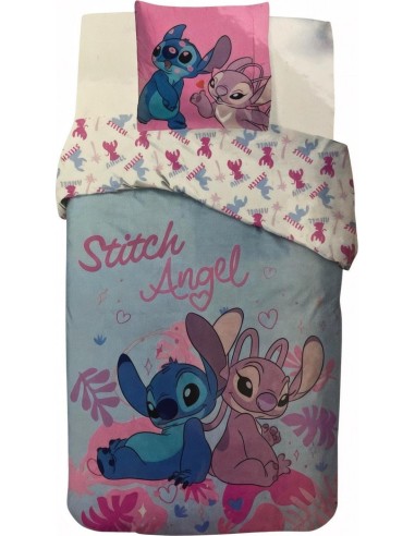 Parure housse de couette Stitch En coton - New discount.com
