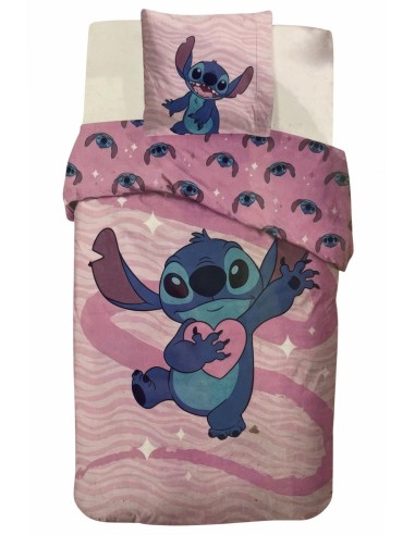 Parure housse de couette Stitch En coton - New discount.com