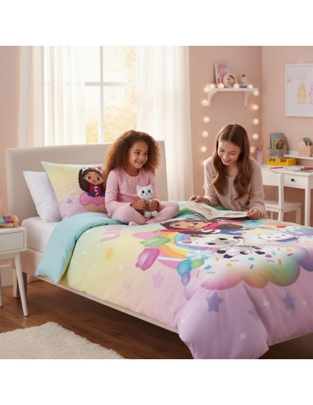 Juego de funda de colcha Gabby's dollhouse -New discount.com