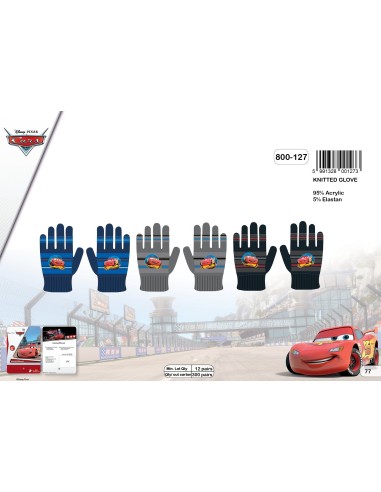 Set gants Cars disney - 800-127 - New discount.com