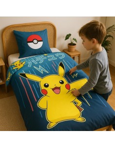 Parure de lit Pokémon - housse de couette Pokémon - New discount.com 2