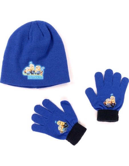 Set 2 pezzi Minions cappello e guanti Minions - New discount.com