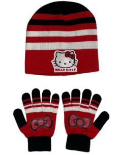 Conjunto de guantes y gorro Hello Kitty -New discount.com