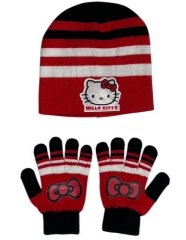 Conjunto de guantes y gorro Hello Kitty -New discount.com