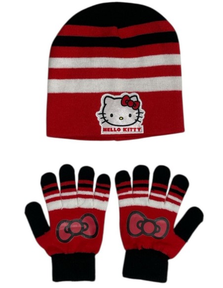 Conjunto de guantes y gorro Hello Kitty -New discount.com