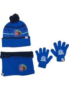 Set 3 pezzi Cappello + Scaldacollo + Guanti Avengers Marvel - New d...