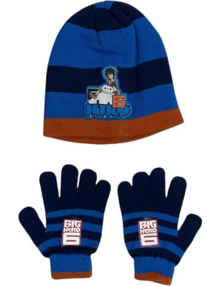 Set 2 pièces bonnet + gants Big Hero Disney - New discount.com