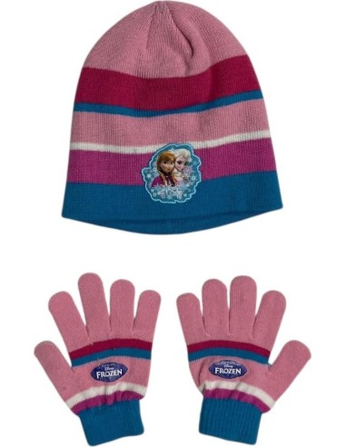 Set 2 pezzi Frozen Disney cappello e guanti La regina delle nevi - ...