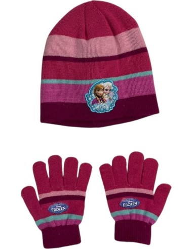 Set 2 pezzi Frozen Disney cappello e guanti La regina delle nevi - ...