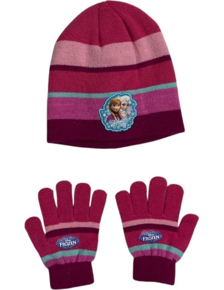 Set 2 pezzi Frozen Disney cappello e guanti La regina delle nevi - ...