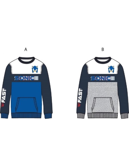 Sonic sweatshirt with 2 pockets, New discount.com, Nouveautés chez ...
