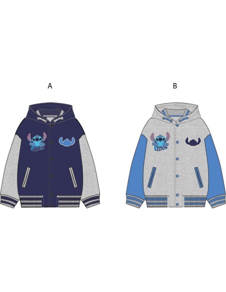 Felpa con cappuccio Stitch Disney con 2 tasche - New discount.com