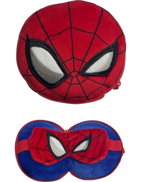 Cuscino da viaggio e maschera per dormire Relaxeazzz Spiderman Plus...