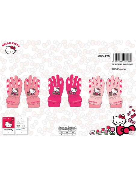 Hello Kitty - Gants de ski Hello Kitty - 800-120 - New discount.com