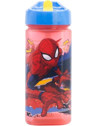 Botella de agua cuadrada de Spiderman -New discount.com