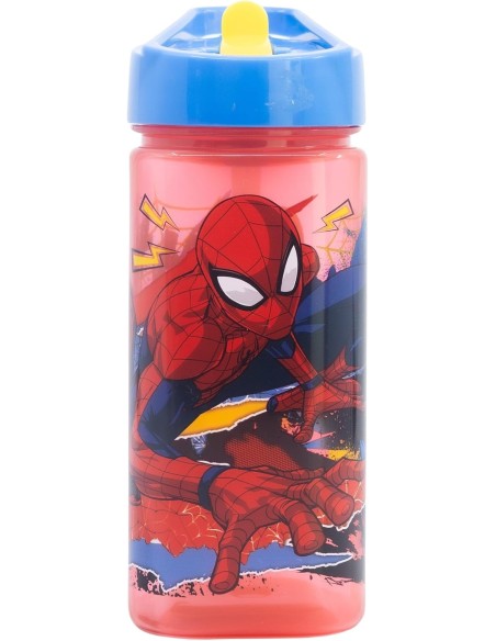 Botella de agua cuadrada de Spiderman -New discount.com