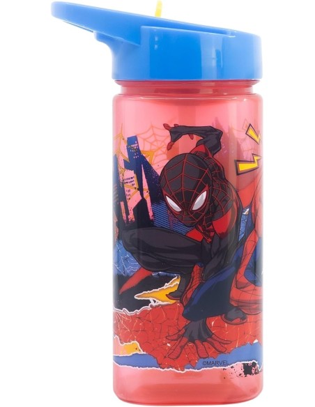 Botella de agua cuadrada de Spiderman -New discount.com
