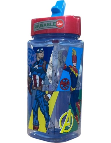 Quadratische Wasserflasche Avengers - New discount.com