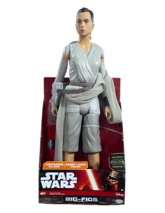 Estatuilla Star Wars Rey Big 45 cm de PVC con su pistola bláster. -...