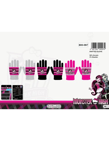 Gants Monster High - 800-097 - New discount.com