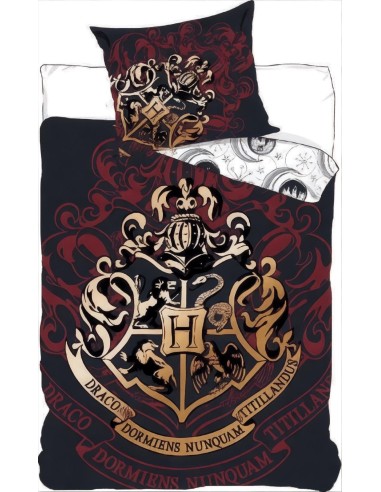 Harry Potter Bettbezug - 1 Bettbezug en Baumwolle - New discount.com