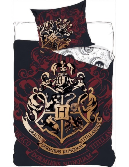 Harry Potter Bettbezug - 1 Bettbezug en Baumwolle - New discount.com