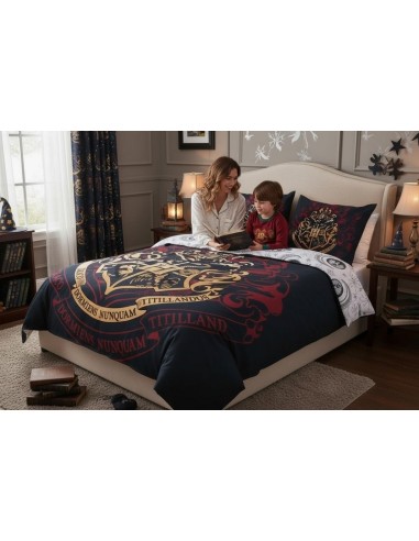 Harry Potter Bettbezug - 1 Bettbezug en Baumwolle - New discount.com