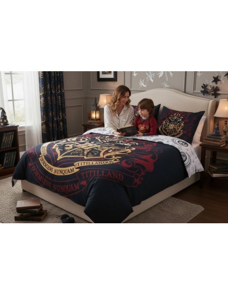 Harry Potter Bettbezug - 1 Bettbezug en Baumwolle - New discount.com