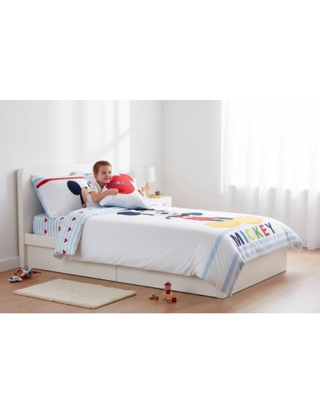 Parure housse de couette Mickey  Disney en blanc - New discount.com