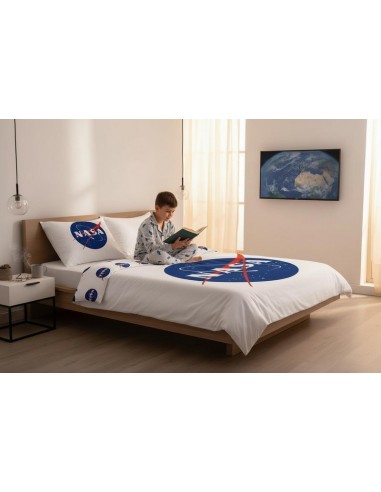 Parure housse de couette Nasa en coton - New discount.com