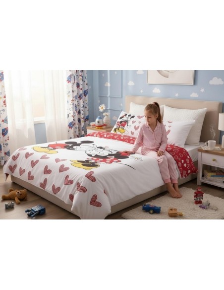 Parure de lit Mickey et Minnie - New discount.com