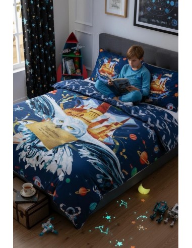 Harry Potter Bettwäscheset - 1 Bettbezug 140x200 + 1 Kissenbezug 63...