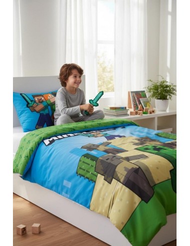 Parure de lit Minecraft - housse de couette Minecraft - New discoun...