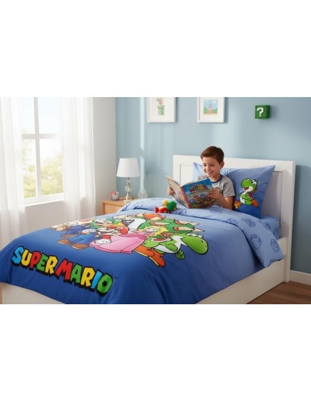 Juego de funda de colcha Super Mario -New discount.com