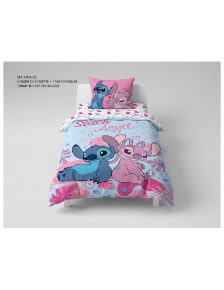Parure housse de couette Stitch En coton - New discount.com